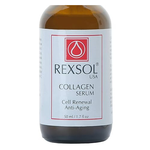 REXSOL Collagen serum | With Vit C&E | Effective Anti Aging Serum For Face Care & Age Spot Remover | Anti Wrinkle Serum & Anti Aging Face Serum With Hyperpigmentation Treatment | Rapid Wrinkle Repair - 1.7 OZ
