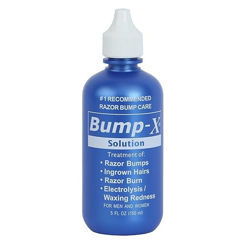 REXSOL Bump-X Solution Treatment of: Razor Bumps, Ingrown Hairs, Burn, Electrolysis/Waxing Redness For Men & Women. (150 ml / 5 fl oz)