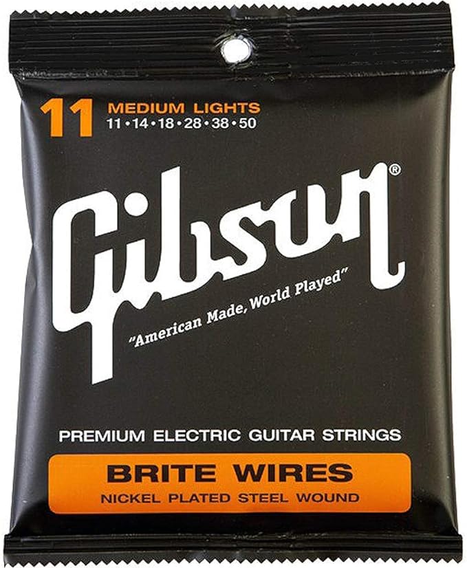 깁슨 SEG-700ML 일렉트릭 기타줄 Brite Wires 미디엄 라이트 게이지 011-050 깁슨