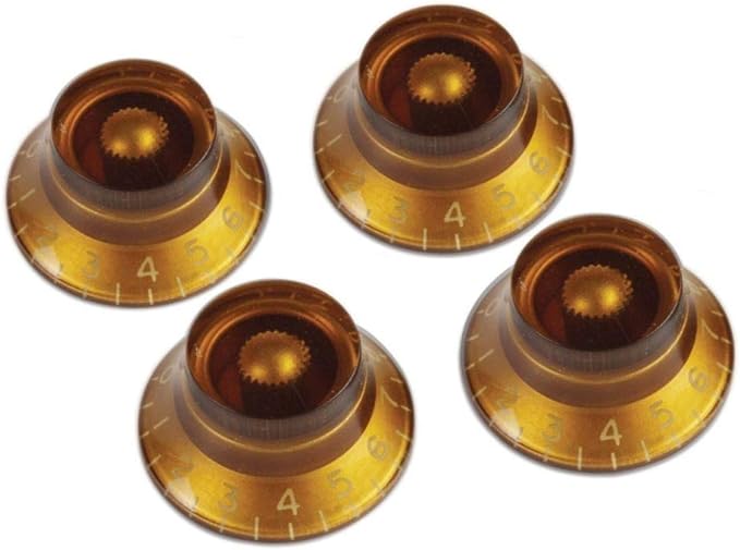 ギブソン Gibson PRHK-030 Top Hat Knobs Vintage Amber 4/Pkg ノブ
