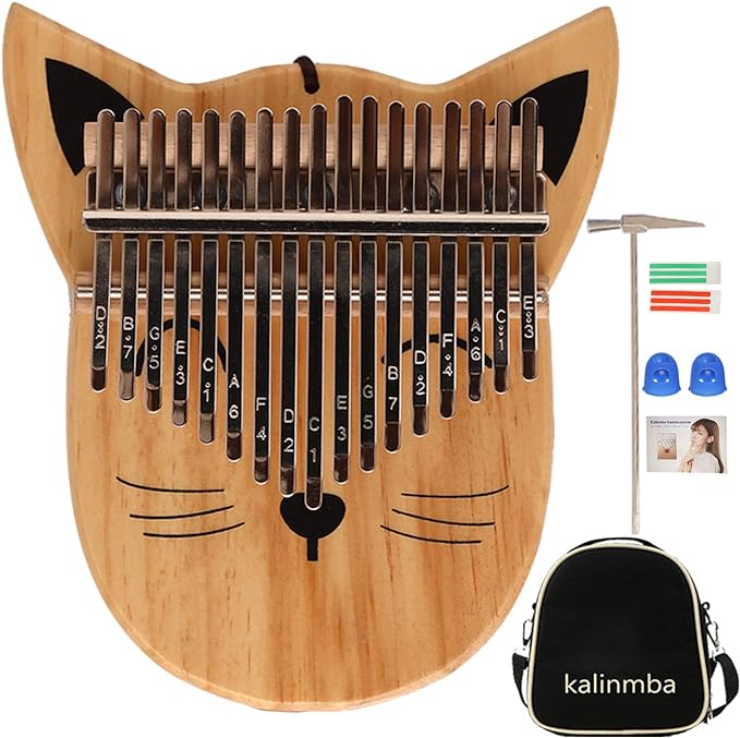 kalimba thumb piano 17 key finger musical instrument gift + shoulder bag