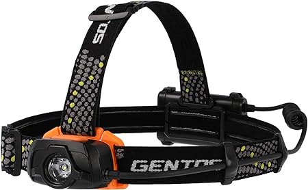 GENTOS(젠토스) LED 헤드라이트 게인테크 【밝기 320-550루멘 / 실용 점등 6-12 시간 / 내진 / 방적】 AA형 전지 3개 사용 ANSI 규격 준수