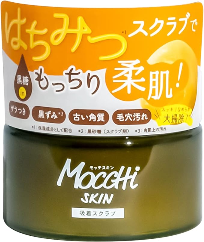 모치스킨 흡착스크럽 100g 흑설탕 꿀 거무스름한 얼룩 거칠거칠한 모공 얼룩 매끈함