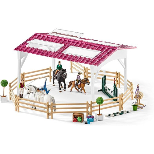 Schleich Horse Club, Horse Toys for Girls and Boys Riding School Horse Set with Riders and Horse Toys, 40 Pieces, Ages 5+
