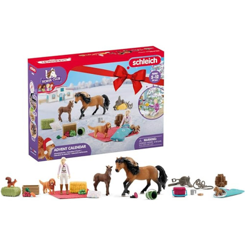 Schleich Horse Club 24- Piece for Girls and Boys Ages 5+, Horse Club Advent Calendar 2023