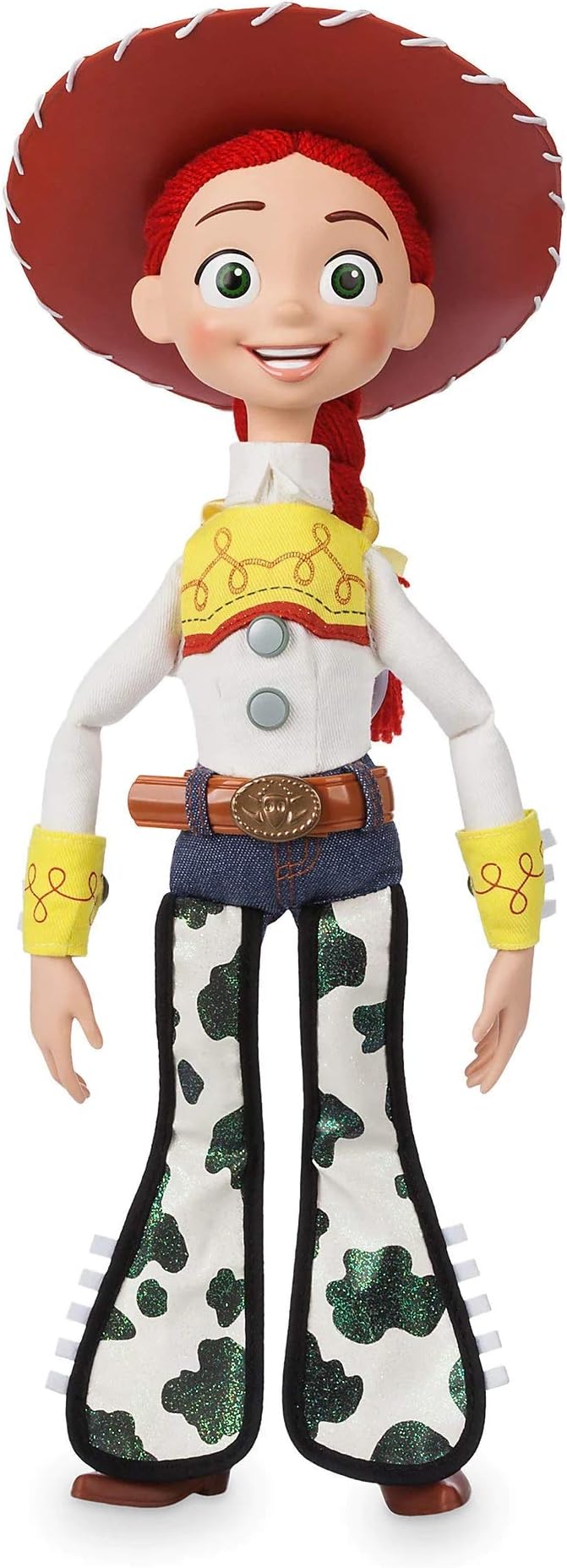 Disney Store Official Jessie Interactive Talking Action Figure from Toy Story, 15 Inches, Features 10+ English Phrases & Sounds, Interacts with Other Figures, Removable Hat, Ages 3+
