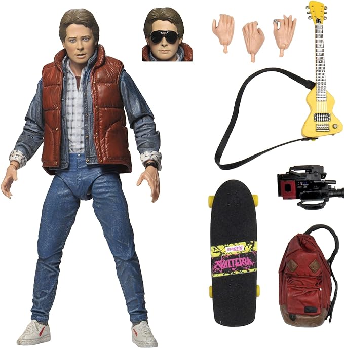 네카백 투 더 퓨처 얼티밋 7인치 액션 피규어 마티 맥플라이 NECA BACK FUTURE Ultimate Action Figure MARTY MCFLY 영화 굿즈 BTTF 마이클 J 폭스