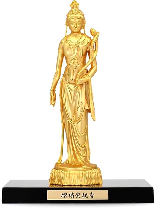 불상 성관음보살 장식물 합금 일제 액막이 19cm 받침대 포함 타카오카 동기 개운 번성 불간 불단 불사 마키타히데운사쿠