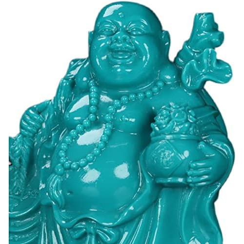 불상 칠복신포대 님 천연 터키석 포대 모양의 장식물 재물운 부적 높이 12cm x 폭 10cm 깊이 7cm