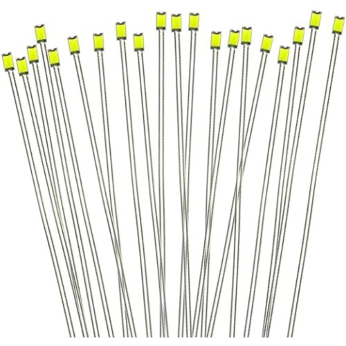 PTFE 배선 포함 SMD0603칩LED 흰색 20개입 전철모형 철도모형 건물모형 디오라마 모형전식