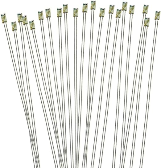 PTFE 배선 포함 SMD0603칩LED 녹색 20개입 전철모형 철도모형 건물모형 모형전식 디오라마
