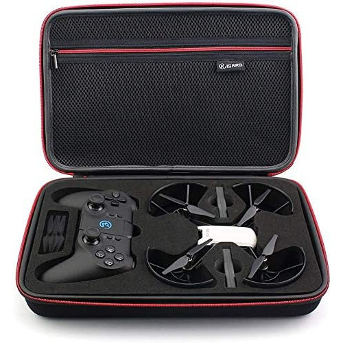 KISARG DJI 텔로 케이스 드론 게임서 컨트롤러 순정충전기 배터리2개수납가능 가방 프로펠러 및 케이블 등 소품 수납 가능 가벼운 휴대에 편리
