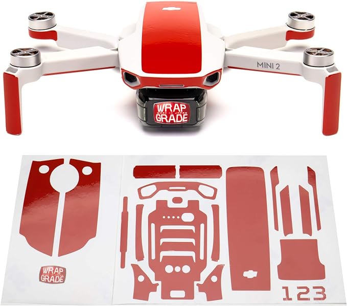 WRAPGRADE for DJI Mini 2 스킨씰 포인트 컬러 (슈퍼 레드)