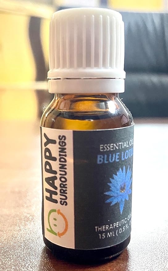 Soothingincenses Blue Lotus Essential Oils ~ Pure Natural Aromatherapy Massage Oil - Therapeutic Grade 100% Incense (15 Ml)