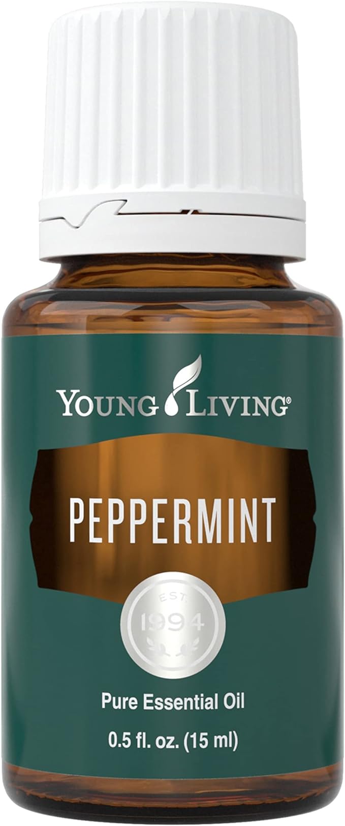 Young Living Peppermint Essential Oil 15ml - Pure & Refreshing Aromatherapy Invigorate Your Senses Topical Aromatic Natural Energy Boost Cooling Sensation