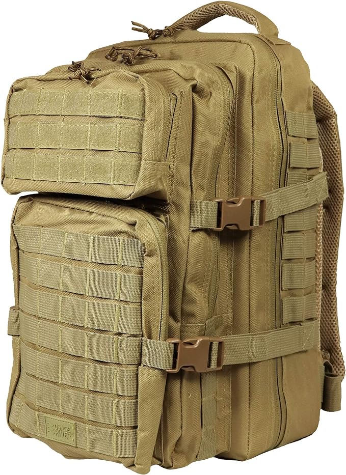 OSAGE RIVER Fishing Tackle Backpack with Fishing Rod Holder, Large Fishing Tackle Bag for Tackle Trays, Tackle Box Backpack for Bass Fishing Camping Traveling Hunting