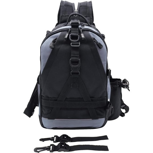 Amitfo Fishing Backpack with Rod Holders Tackle Box Storage Backpack LargeFishing Gear Backpack