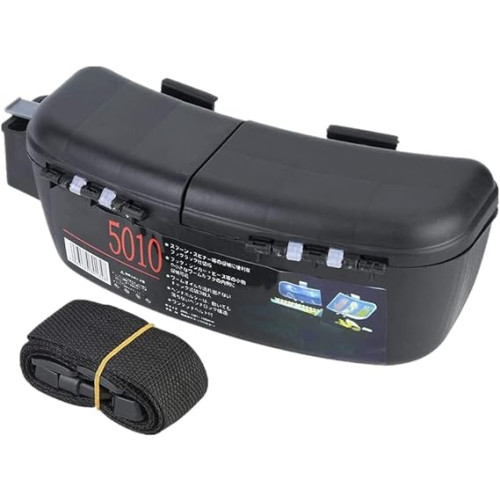 Petilleur Fishing Tackle Box ABS Multifunctional Fishing Belt Bag Bait with Hook Line and Fishing Tackle Storage Belt Box Storage Box