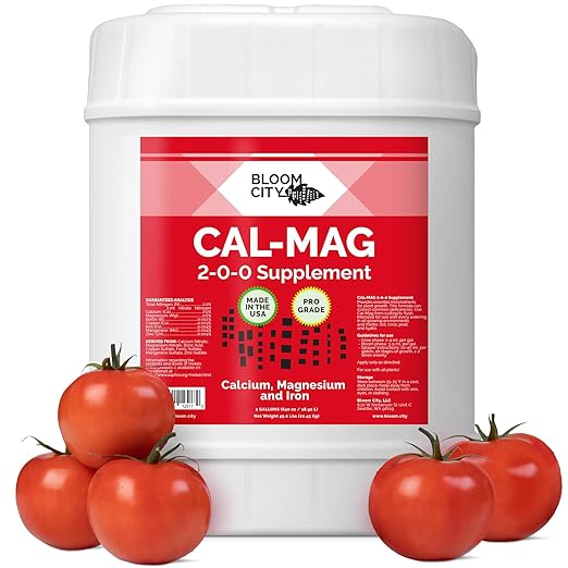 Cal Mag Plant Supplement with Micronutrients - Concentrated Calcium Fertilizer for Garden & Hydroponics Calmag Plants, 5 Gallon (640 oz)