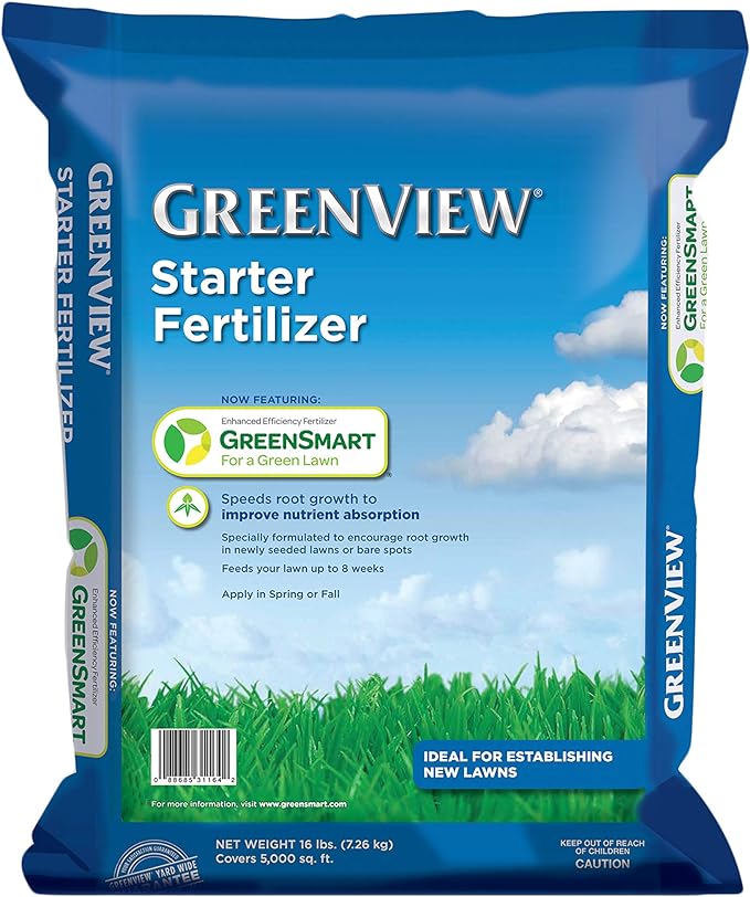 GreenView 2131254 Spring Fertilizer 16 lb, Covers 5,000 sq. ft