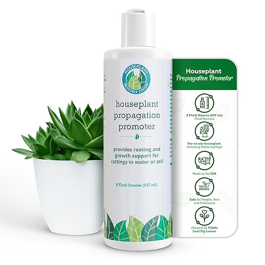 Houseplant Resource Center - Propagation Promoter, Root Stimulator, Foliage Focus, Plant Growth for Fiddle Leaf Fig & Ficus Lyrata Solution Cuttings in Water or Soil, Indoor Food 8 Fluid Oz