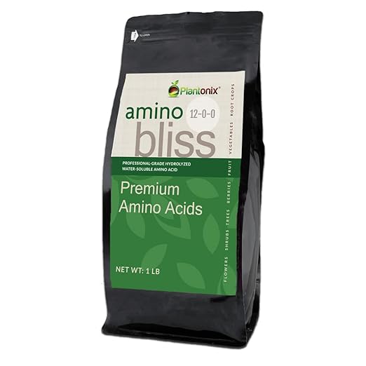 Amino Bliss - Hydrolyzed Water Soluble Acids for Gardening All-Natural Fertilizer Supplement Healthy Plants & Crops (1 lb)