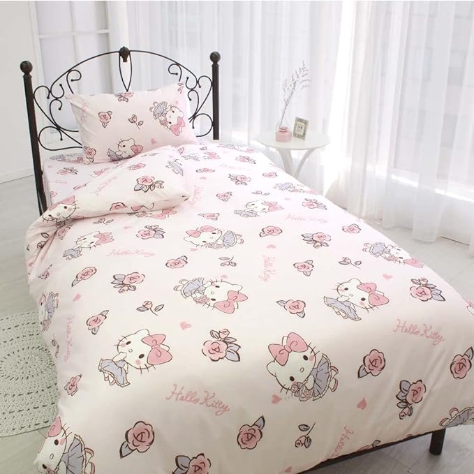헬로키티 이불커버 3종세트 싱글 일본식 서양식 이불 커버 시트 베개 커버 키티 산리오 SANRIO SB-502-S