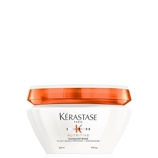 KERASTASE Nutritive Masquintense Hair Mask | Deeply Nourishes & Conditions | With Plant-Based Proteins & Niacinamide | For Fine to Medium Dry Hair | 6.8 Fl Oz