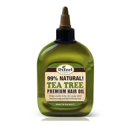 Difeel Premium Natural Hair Oil - Tea Tree Oil for Dry Scalp 7.1 Ounce
