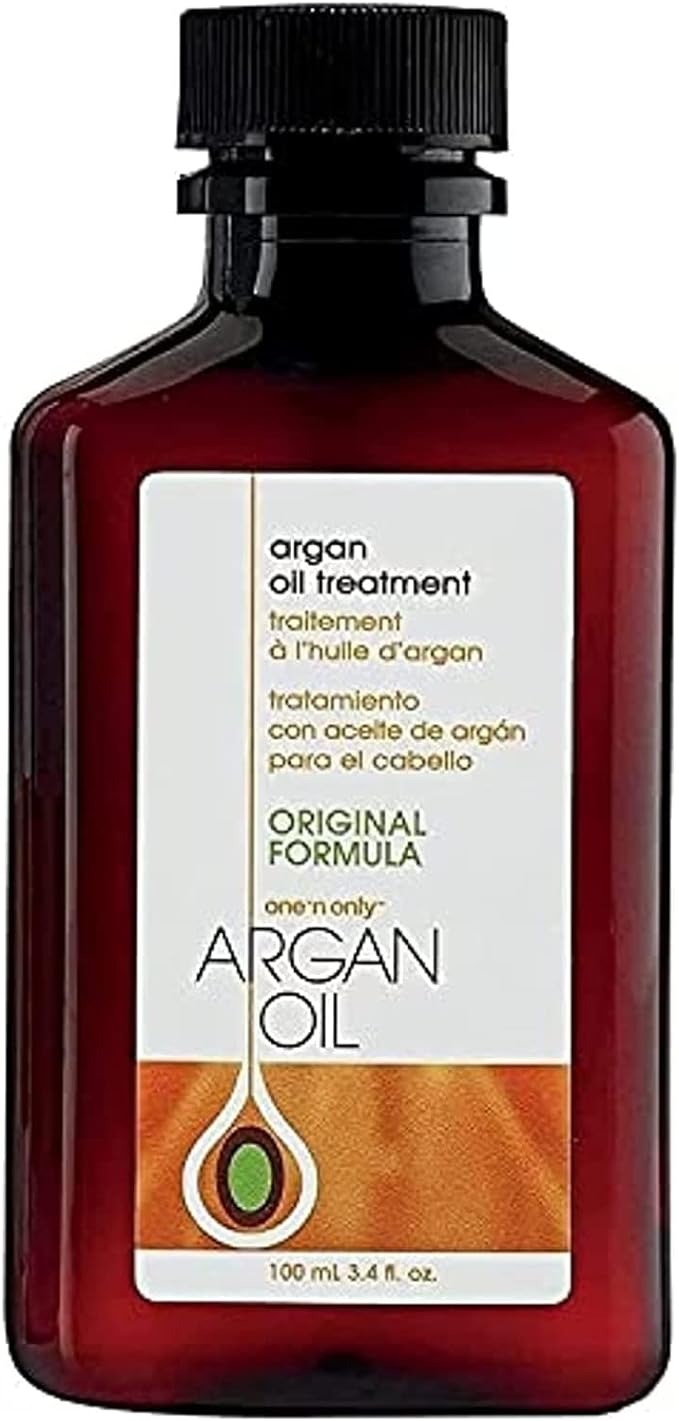 one 'n only Argan Oil Hair Treatment - Hair Oil Smoothes and Strengthens Dry Damaged Hair, Eliminates Frizz, Creates Brilliant Shines, Non-Greasy Formula, 3.4 Fl. Oz
