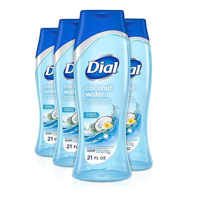 바디워시 Dial Body Wash, Coconut Water, 21 Ounce , 4 Count (Pack of 1)