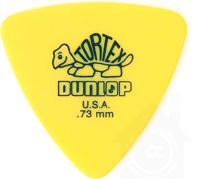 Jim Dunlop 토텍스 트라이앵글 피크 12장 세트 ＆ Musent Custom Players Pick +1枚 431B.73-YEL-12P