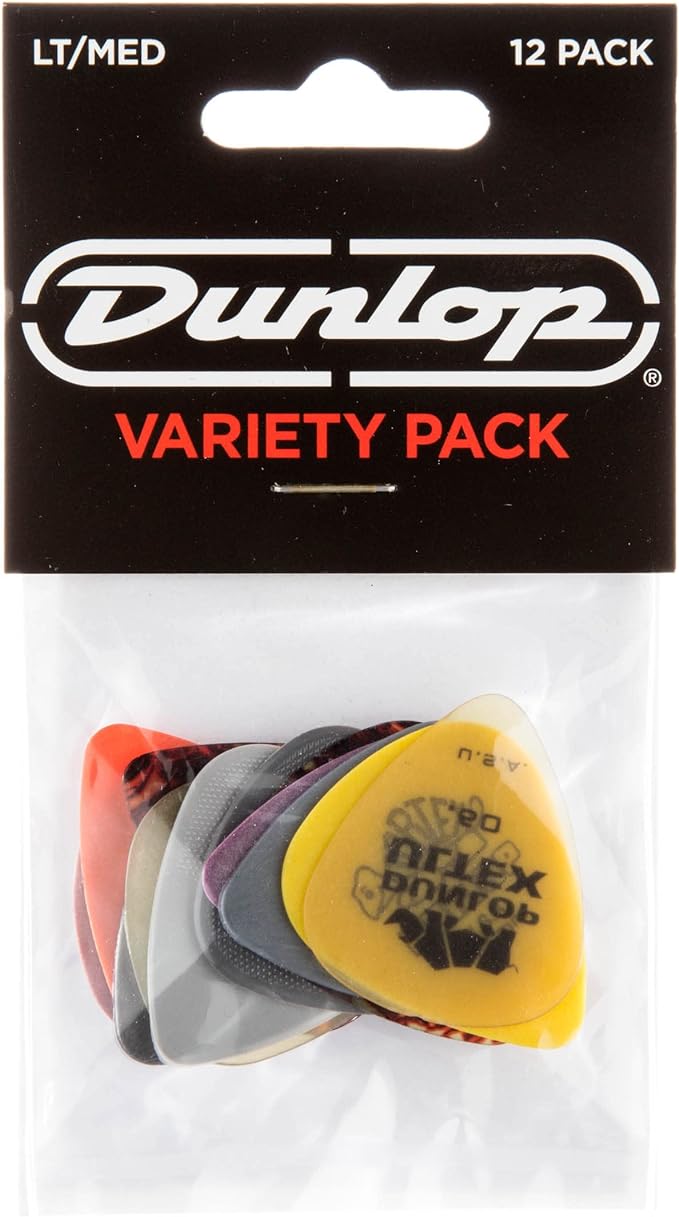 Jim Dunlop 헬스장 던롭 PVP101 기타 피크라이트/미디엄 게이지 버라이어티 팩