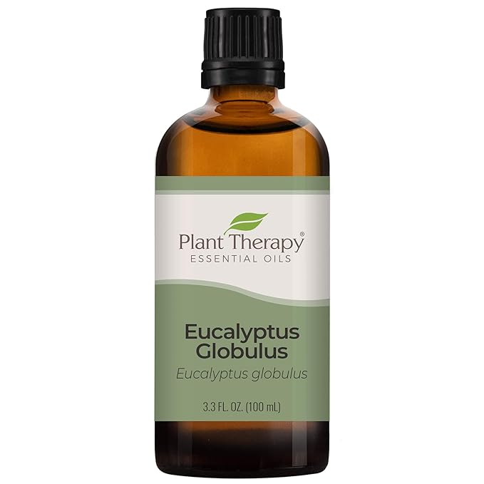 Plant Therapy Eucalyptus Globulus Essential Oil 100 mL (3.3 oz) for Diffuser, Skin, Hair, Aromatherapy DIYs, and Clear Breathing, 100% Pure, Undiluted, Therapeutic Grade