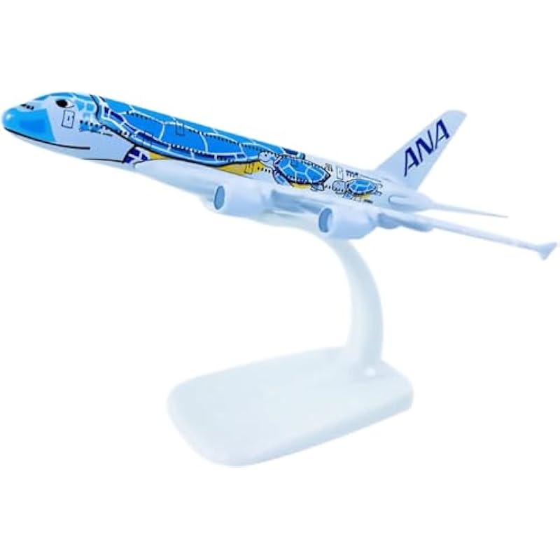 에어 버스 비행 거북 여객기 Airbus A380-841 전일 하늘 ANA Lani Honu 합금제 모형 완성품 비행기 M09 플레인 장난감 1/500