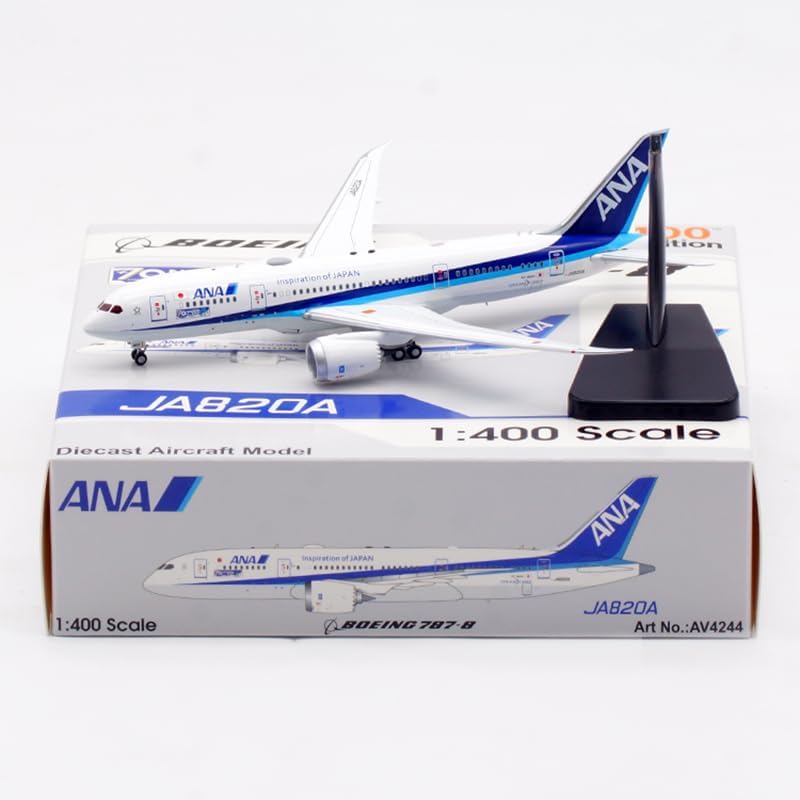 Aviation 1:400 ANA B787-8 JA820A 캐리지는 이동식 AV4244 모델
