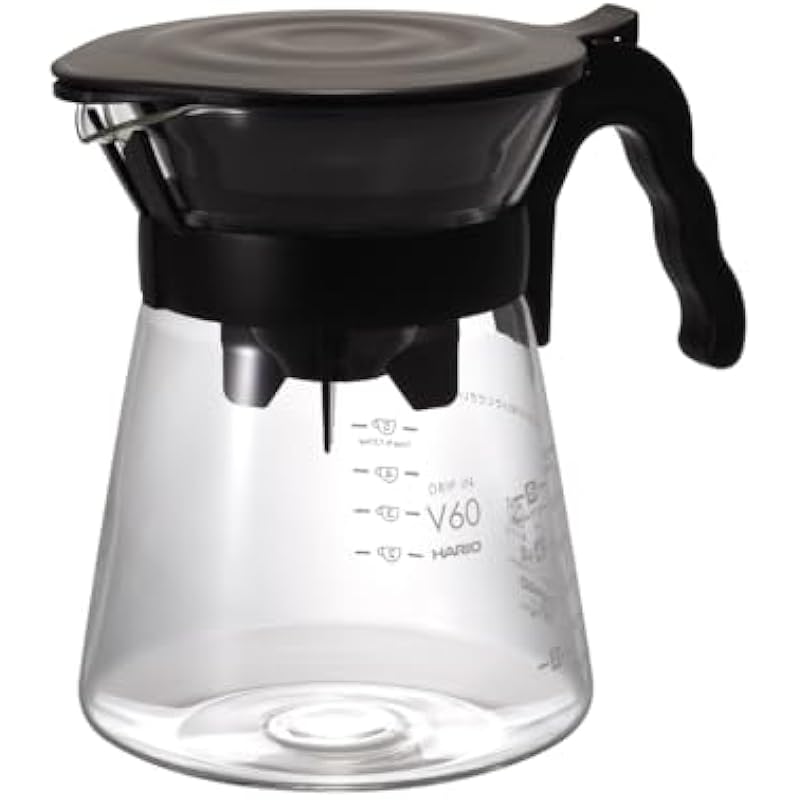 HARIO 하리오 커피 드리퍼 서버 V60 드립 인 핸드 포트 2 인용 VDIR-02-B